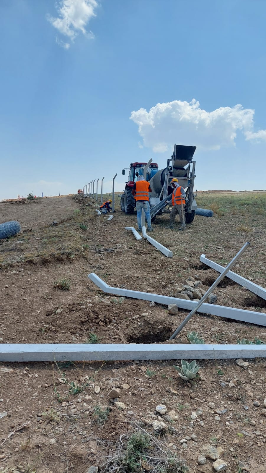 200cm Düz Beton Çit Direkleri